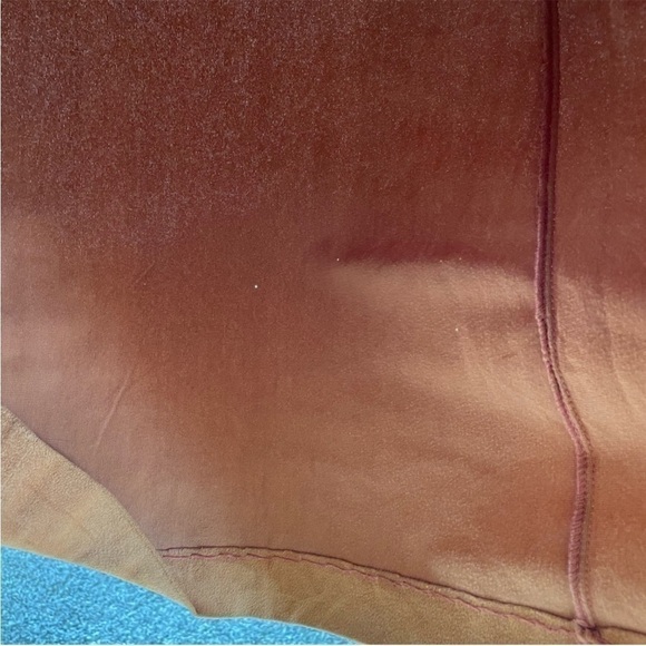 Vintage 1970’s Keyloun eyelit terracotta rust brown boho dress size small - Picture 10 of 14